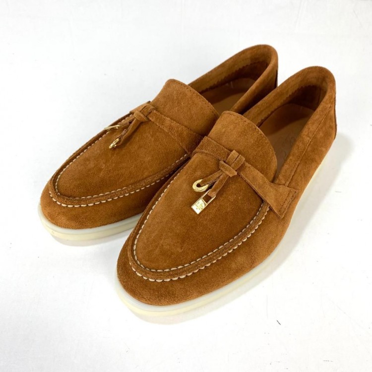 LORO PİANA CHARMS WALK LOAFERS CLASSİC TABA